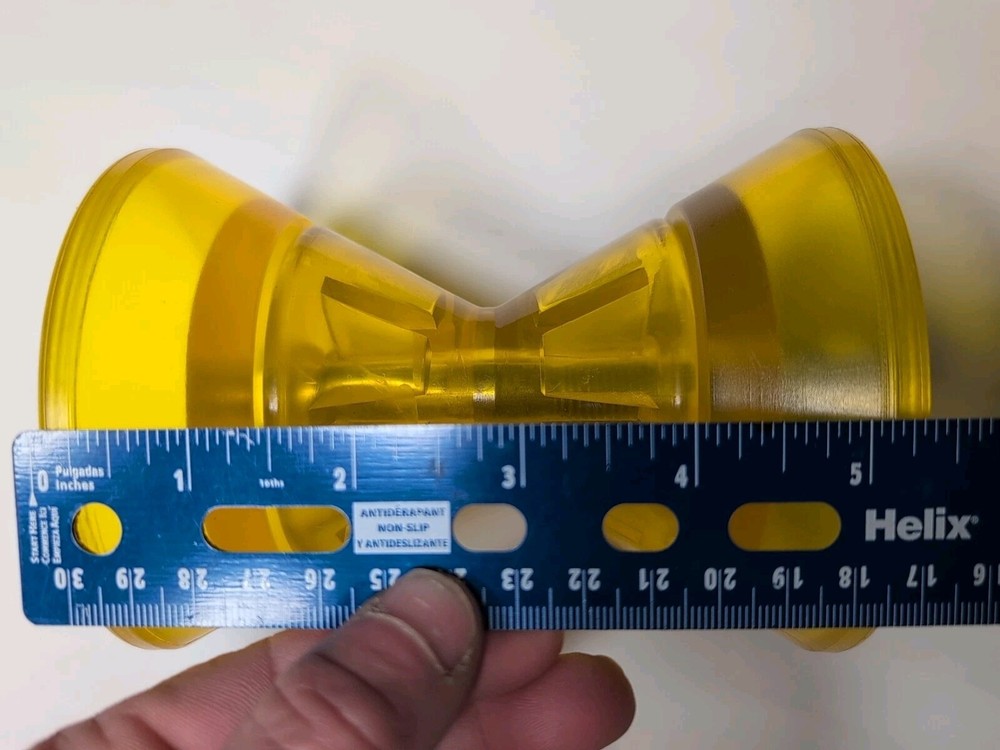 Boat Trailer Bow Roller 3" Yellow Gold