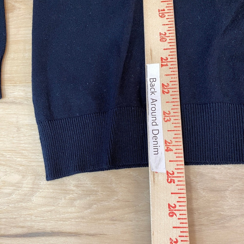 ZARA Sweater Mens Medium Navy Blue Basic Crew Neck Long Sleeve