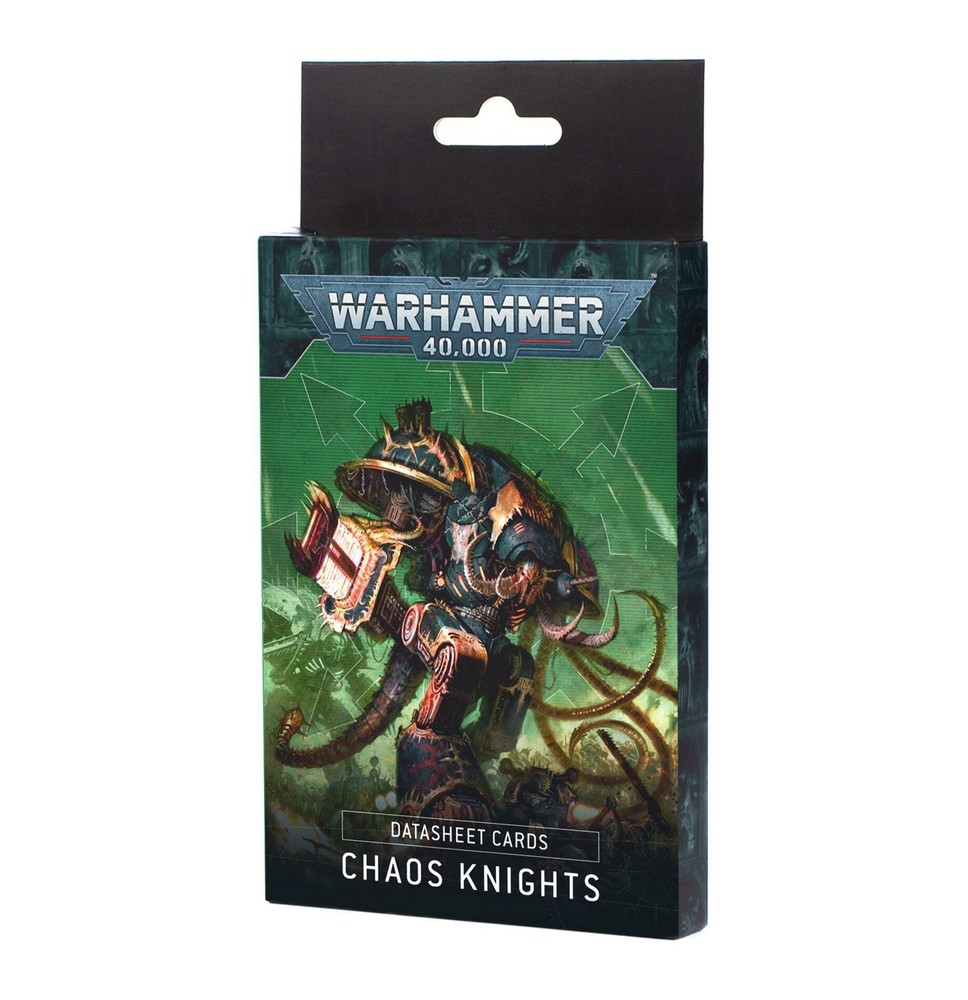 Chaos Knights Datasheet Cards 10th Ed Warhammer 40K