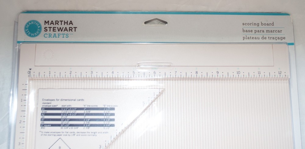 Martha Stewart Crafts 3 Piece Scoring Board & Envelope Maker NEW