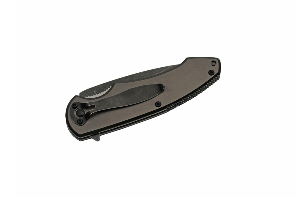 Spring-Assist Folding Knife | 3.25" Stone Gray Blade Timber Wolf Wilderness