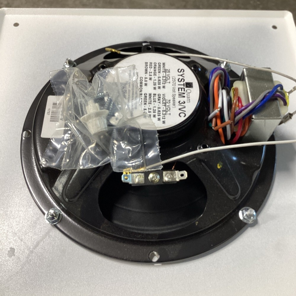 Quam SYSTEM 3/VC 8" Slanted Square Surface Wall-Mount Speaker Volume Control