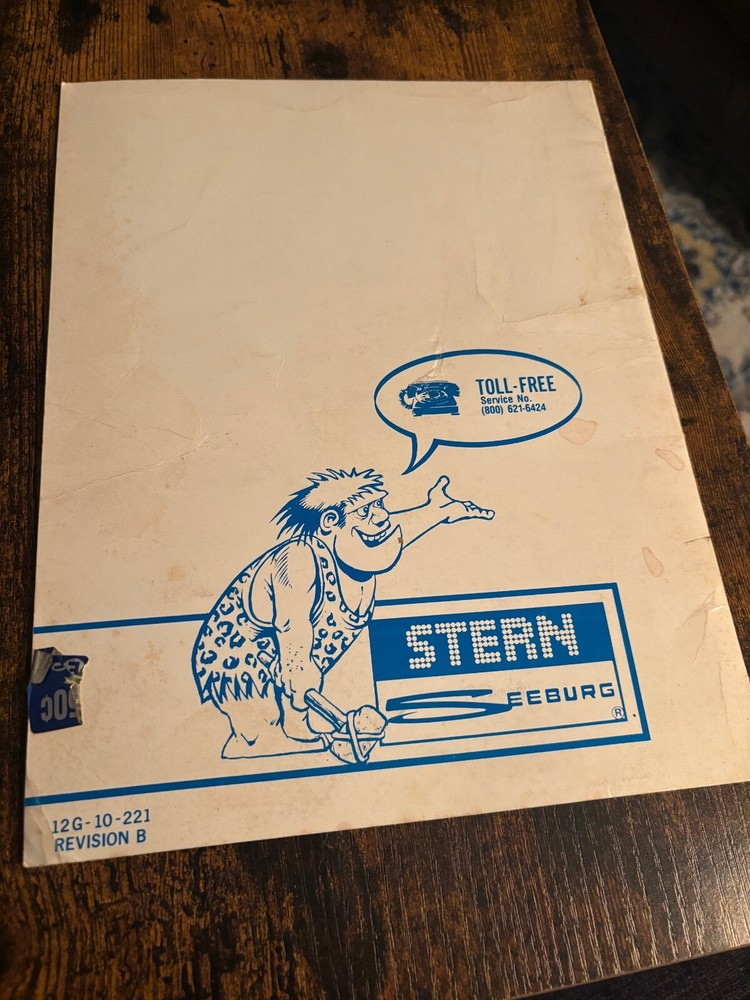 Stern Great Guns Arcade Machine Installation & Operation Manual