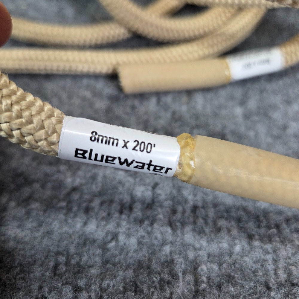 BLUEWATER ROPES 8mm x 200ft Technora PER Tan New Unused