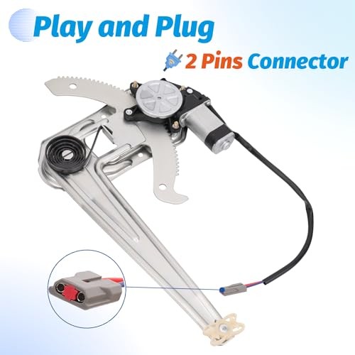 Front Right Passenger Side Power Window Regulator with Motor Compatible with