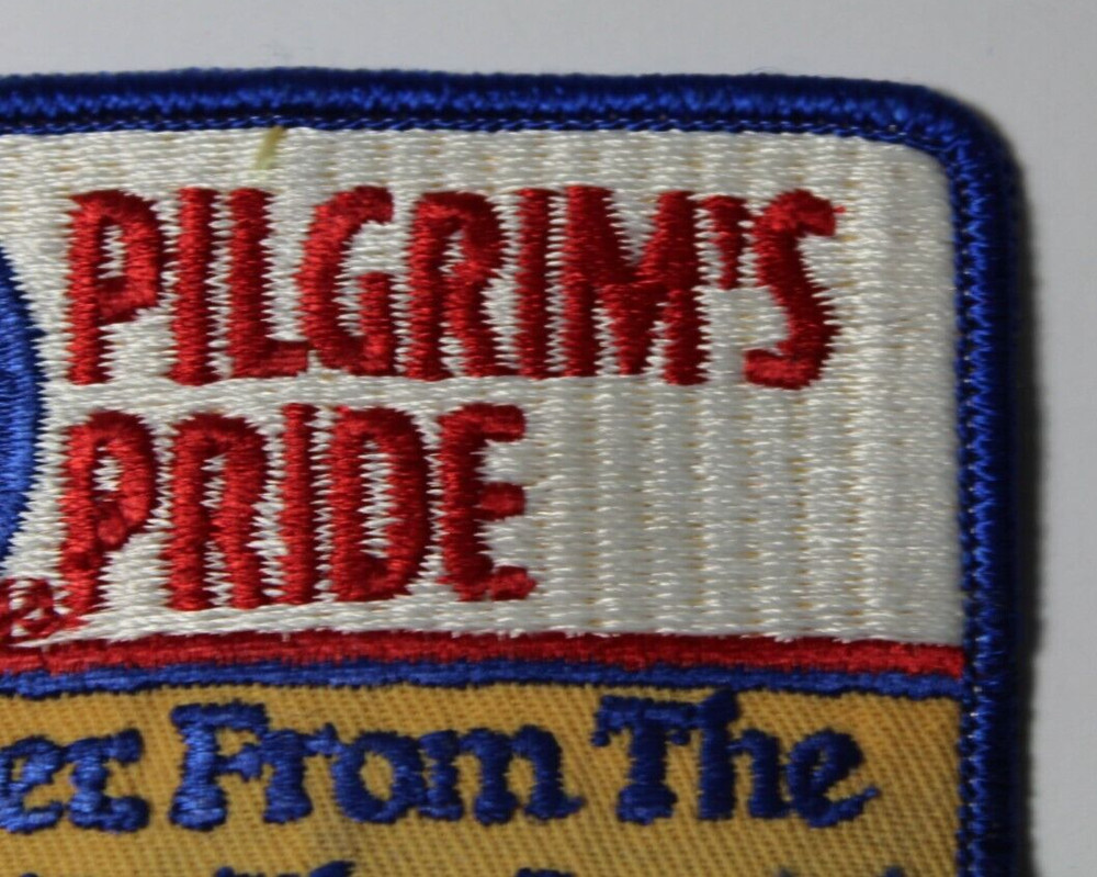 1980s Old Vintage Pilgrim's Pride Patch Chicken Patch Thanksgiving Pilgrim Patch
