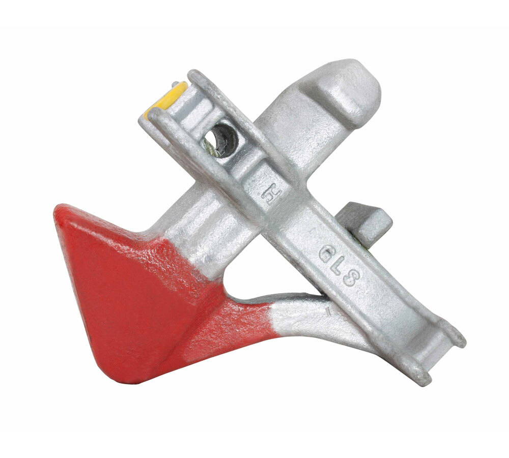 Container Mid Lock Steel Cast w/ Red Markings