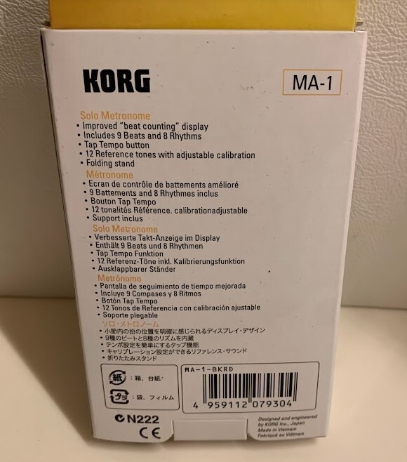 Korg Solo Metronome MA-1