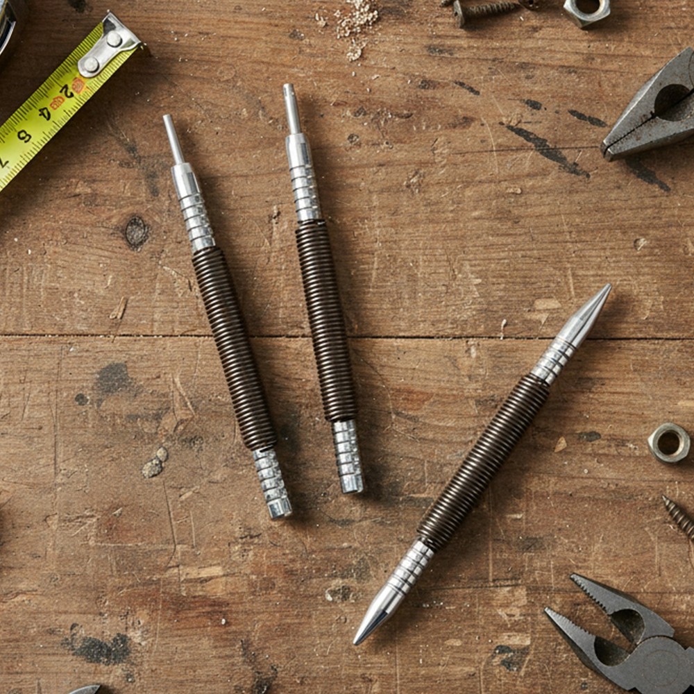 Effortlessly Remove Hinge Pins with Spring Tool Set Protects Door Features