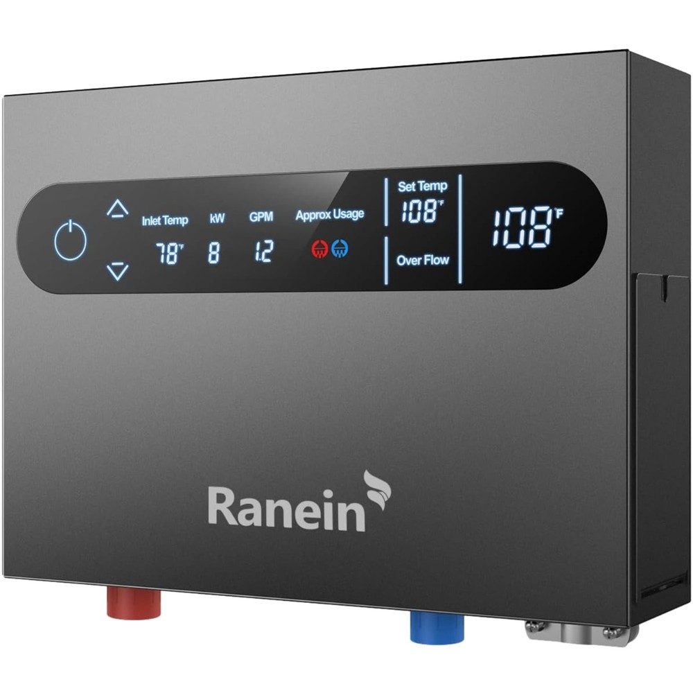 GEN II 8kW 240V Electric Tankless Water Heater, on Demand Instant Endless Wat...