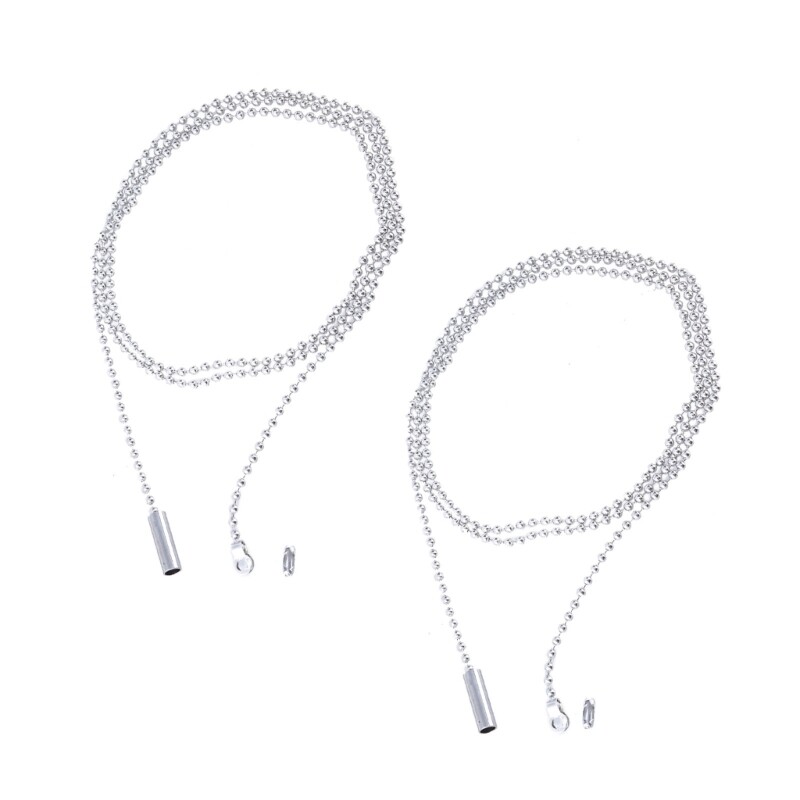 2 Pack/set Switches Chain Extender Pull Chain String Extension 1 Meter Length