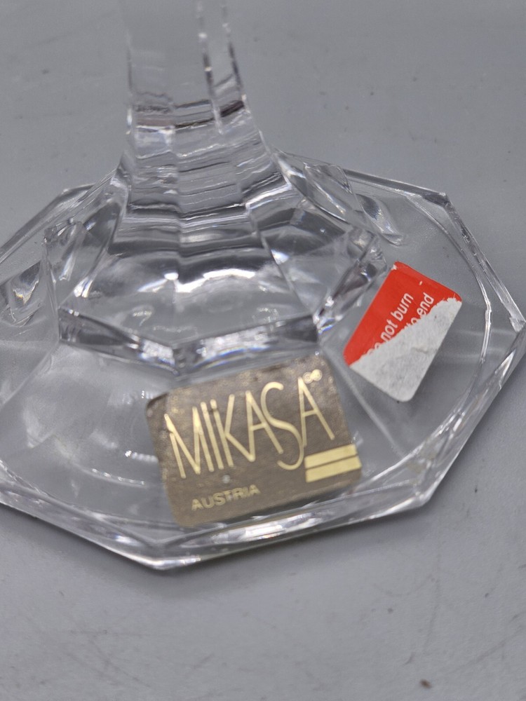 Mikasa Candlestick Crystal Holder 5.5"
