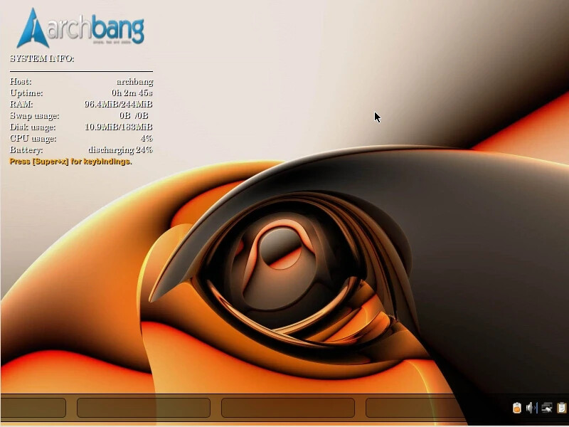 ArchBang Linux DVD simple lightweight Linux distribution 32-Bit and 64-Bit USA