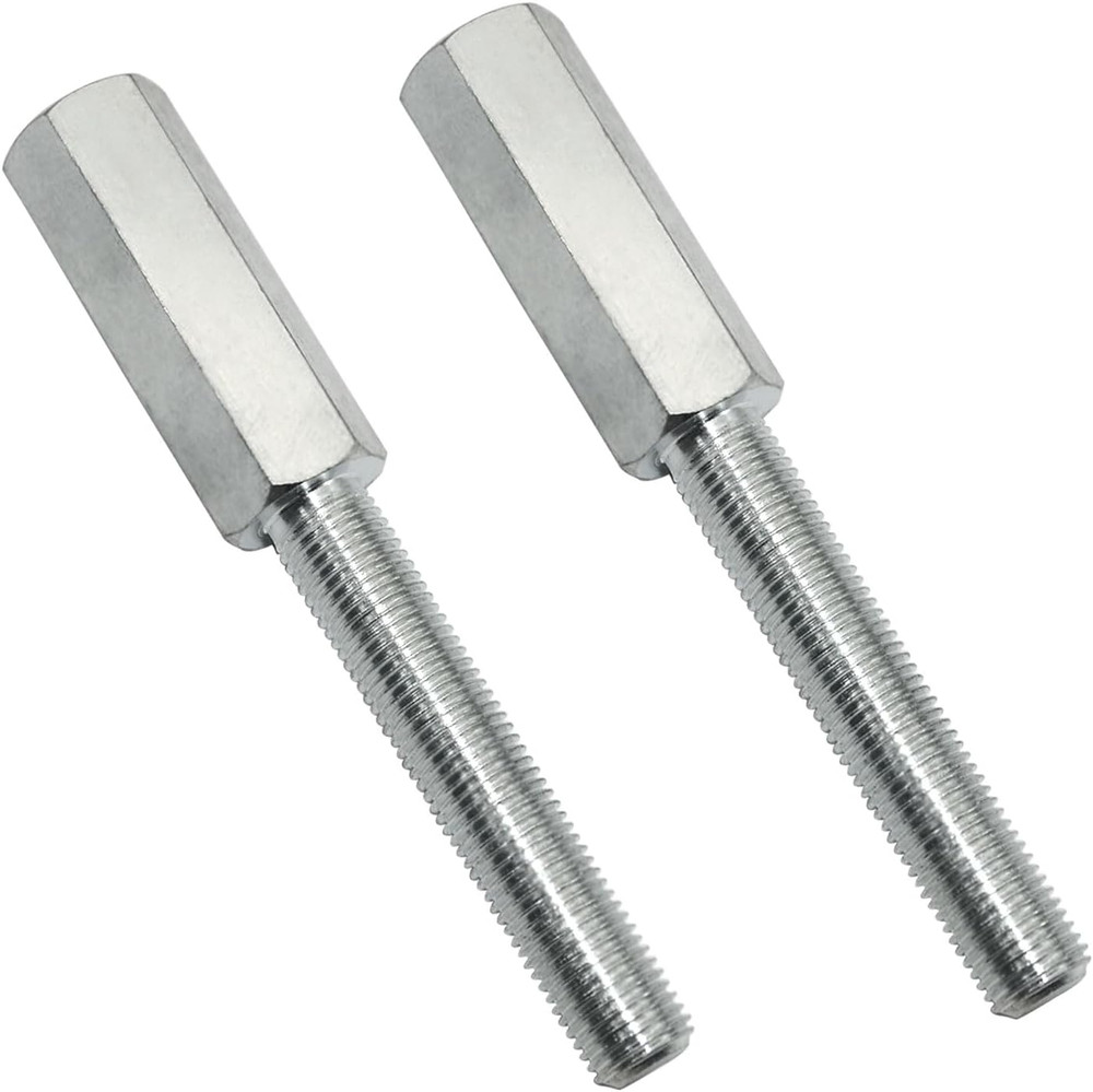1290 Shock Extensions - 3" Length, 3/8-24 Thread Size, Silver Gloss, 2 Pcs