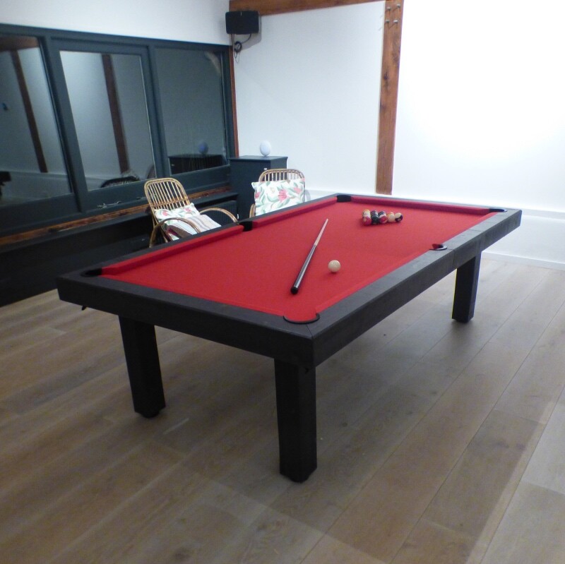 RUSTIC CONVERTIBLE POOL TABLE Billiard/Dining/Desk Vision 8' - FREE SHIPPING