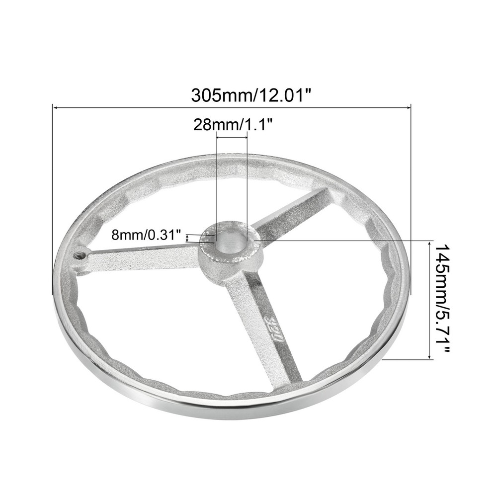 1Pcs 305mm Rotary Handwheel MILLING MACHINE Cast Iron