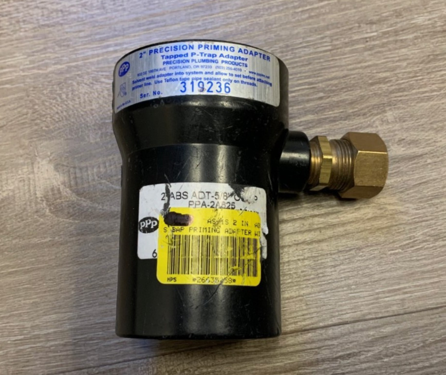 PPP Precision Priming Adapter PPA-2A625 with 5/8 In Brass Compression Fitting