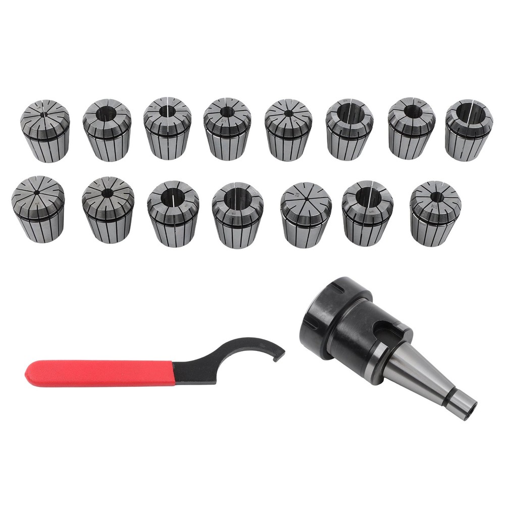 NMTB30 ER40 Tool Holder Set 17 Pack Spring Collet Chuck Kit .0005"