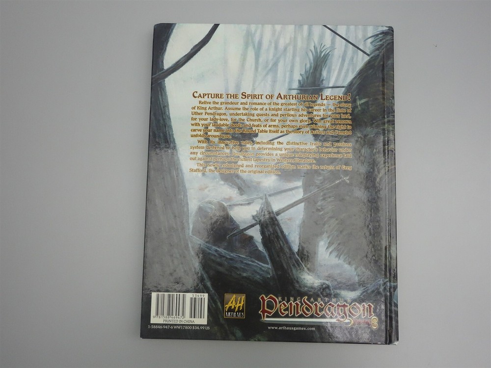 King Arthur Pendragon - 5th Edition Rulebook (Arthaus)