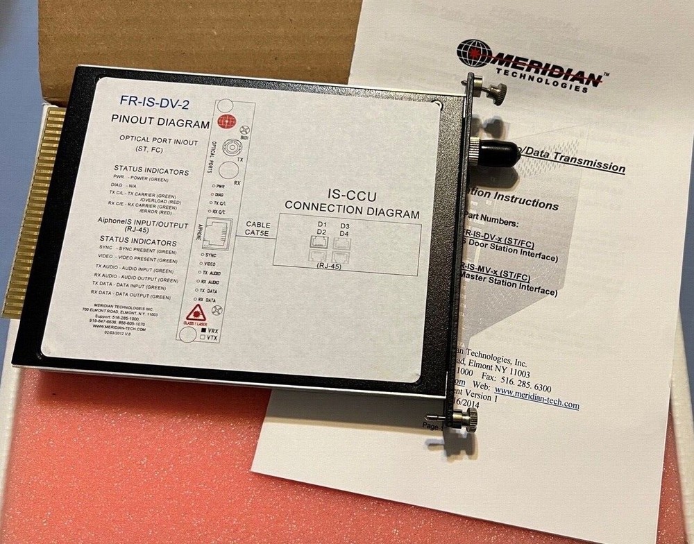 Meridian Technologies Aiphone IS system interface FR-IS-DV-2