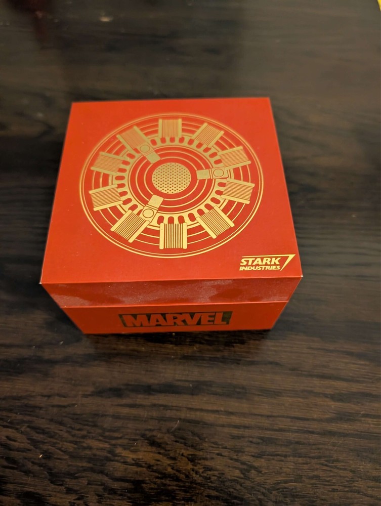 Marvel Iron Man Arc Reactor Adjustable 5 Ring Box Set