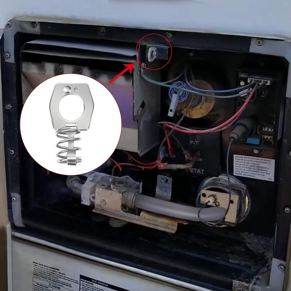 Frienda 4 Pieces Water Heater Cam Lock Metal Water Heater Door Latch RV Camper H