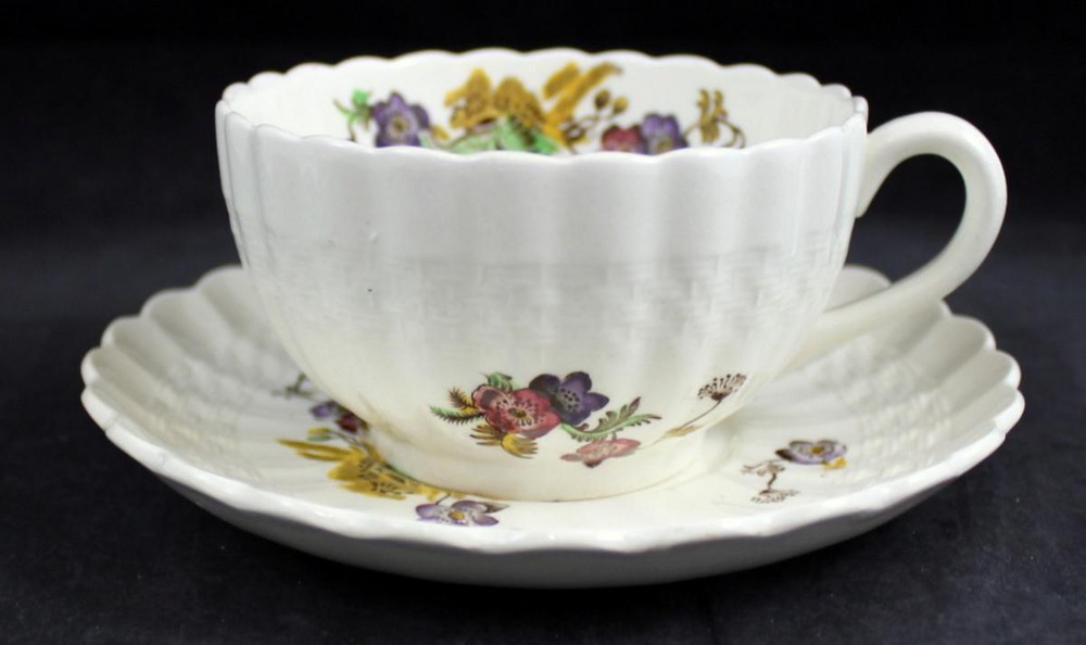 Spode Wicker Lane 5 Piece Place Setting Vintage 2/7519