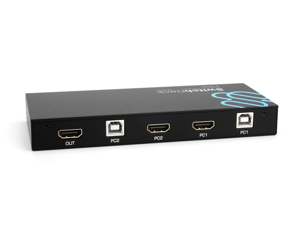 SwitchDeck 4K HDMI KVM Switch by , Switch Easily Between PCs/Macs/Gaming Cons...