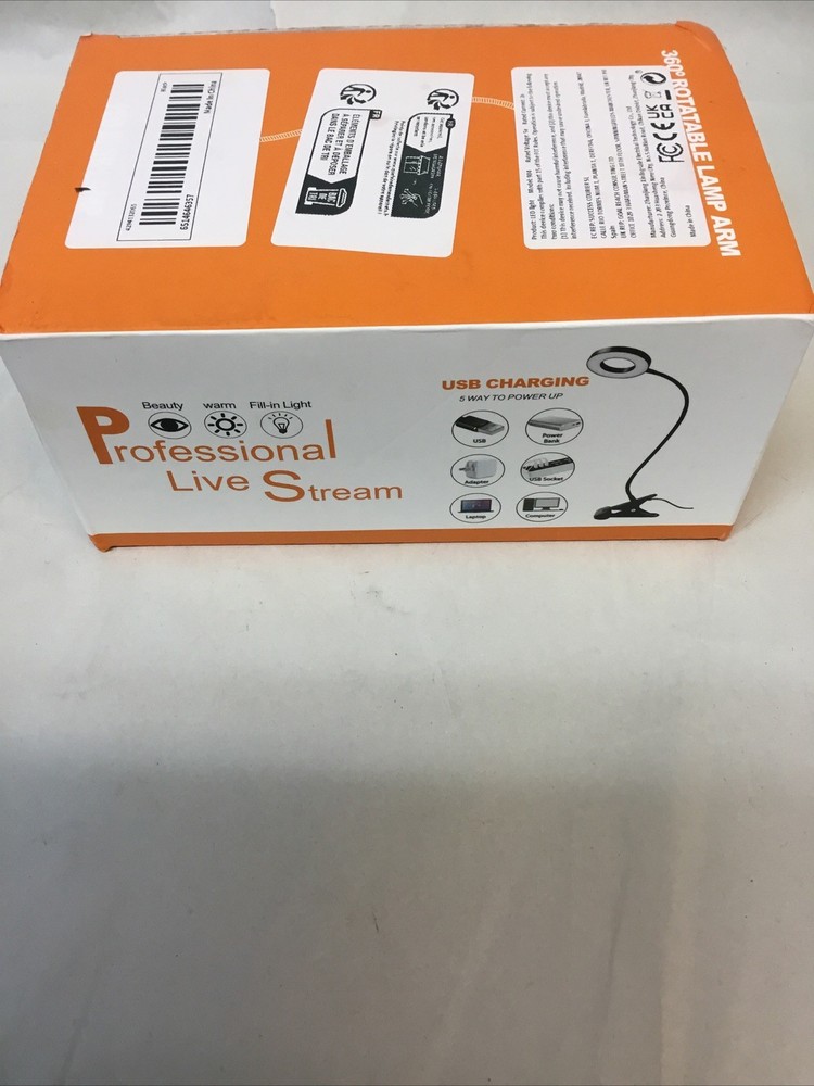 USB LED Clip Lamp For Professional Live Streaming Adjustable Multi-Angle USB NEW
