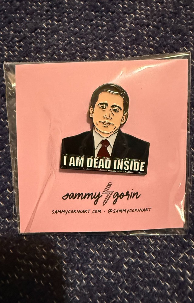 I Am Dead Inside Michael Scott The Office Soft Enamel Pin