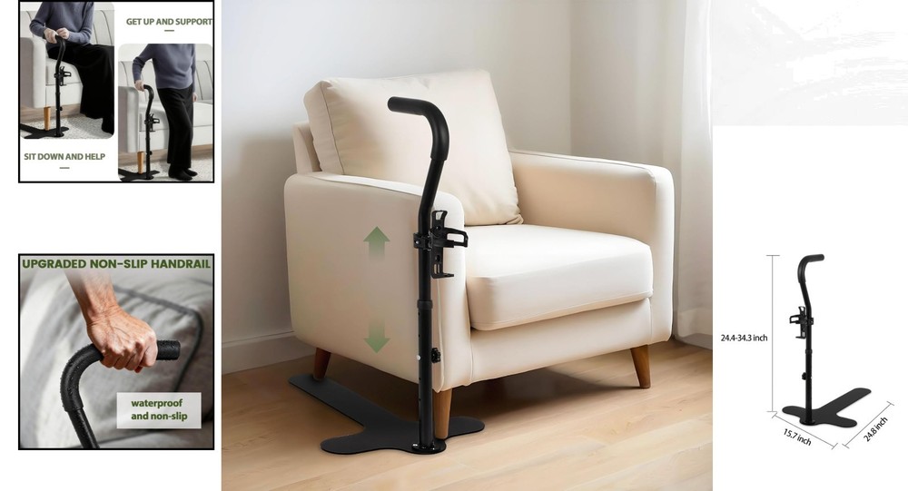 Ergonomic Couch Stand Assist Aid for Seniors – Height Adjustable Support Handle