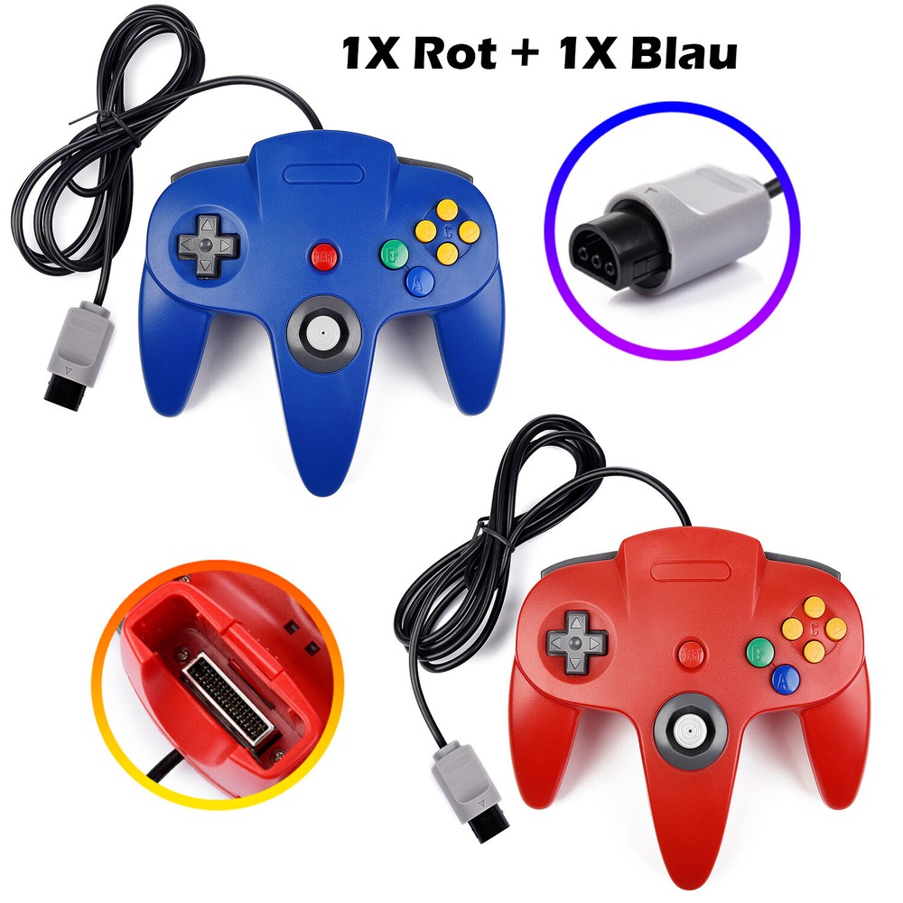 For Nintendo 64 N64 Controller Video Game Console Gamepad Joystick Joypad Wired