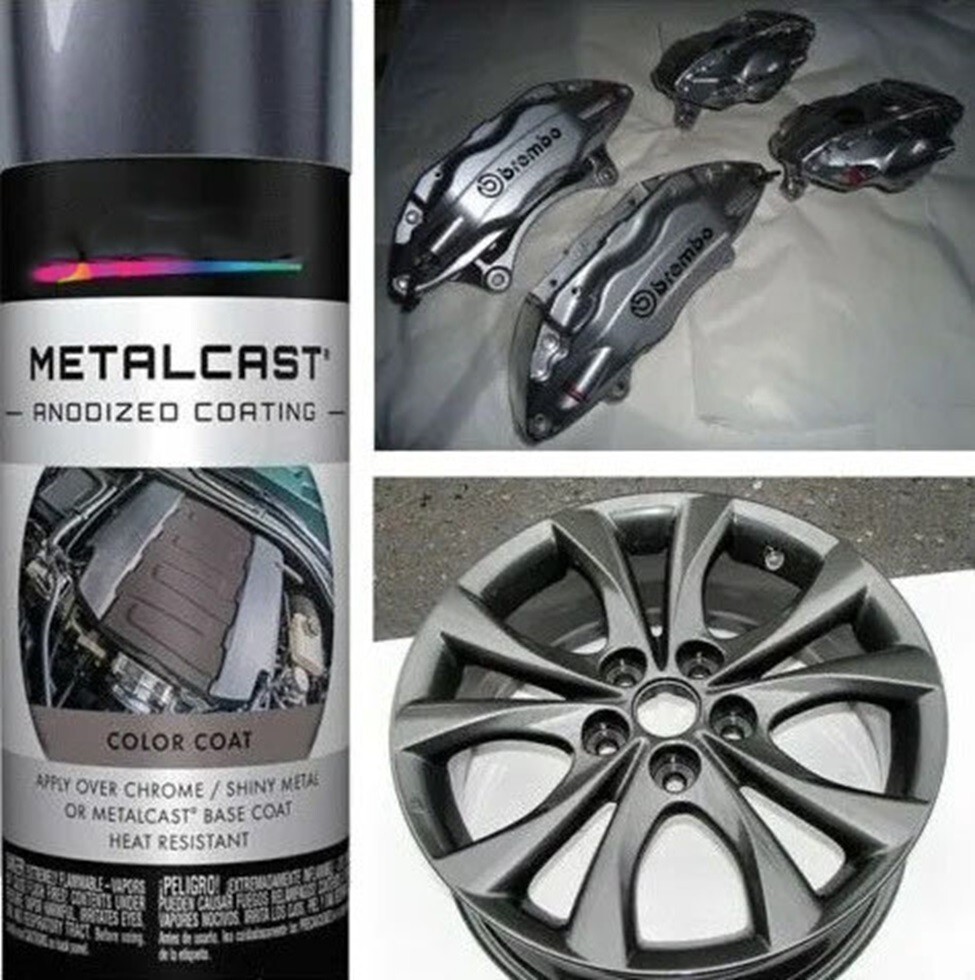 Anodized Smoke Gray Coating High Temp Caliper Paint & Engine Enamel Gloss Spray