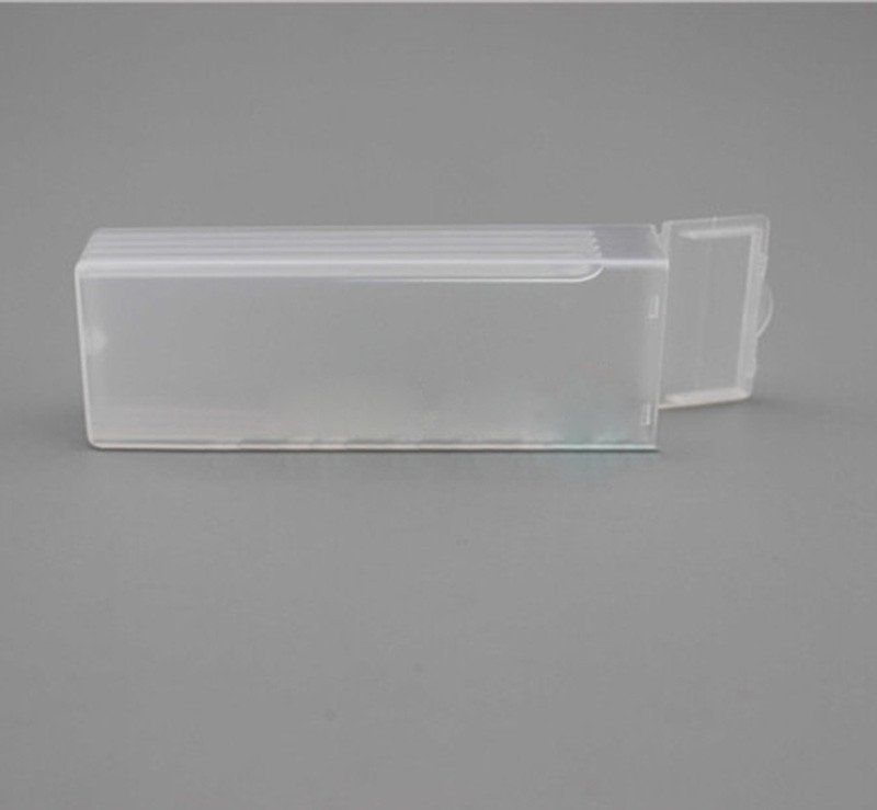 10PC Portable Pocket Lab ABS Plastic Microscope Slides Holder Case Dispenser Box