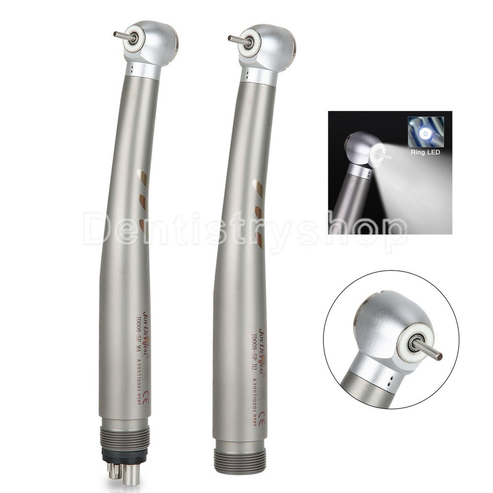 Dental E-generator Shadowless Ring LED High Speed Ceramic Handpiece 4/2 Holes