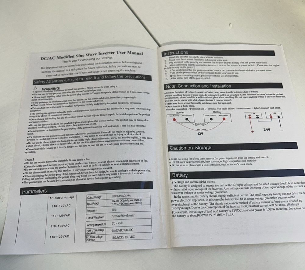 Rutnrixa 500W Modified Sine Wave Power Inverter