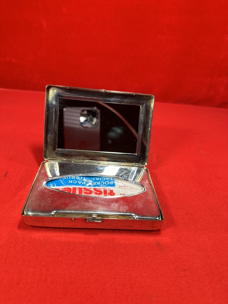 Silver Tissue Case Engraved With “ SAD “ No Makers Mark