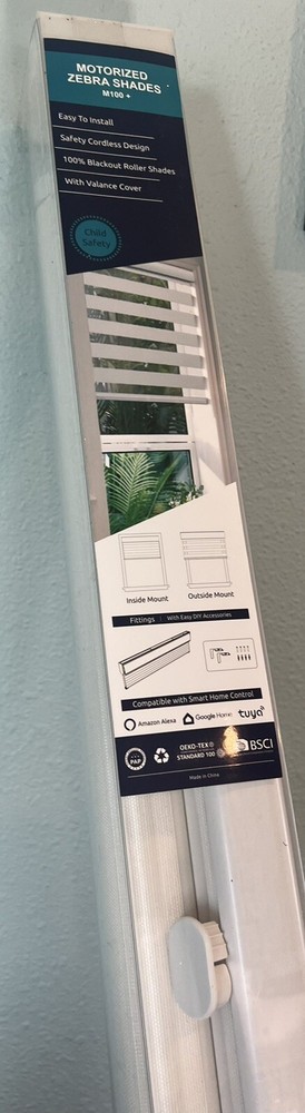 Citolen Motorized Blinds White 35 W x 72 H