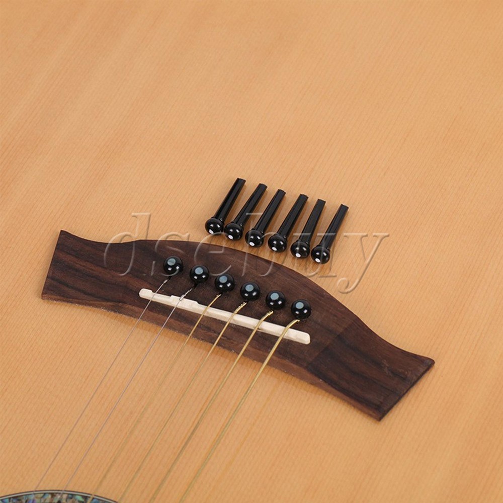 15Pieces Bridge Pins & Saddle & Nut & Pin Puller for Acoustic Guitar 6 Strings