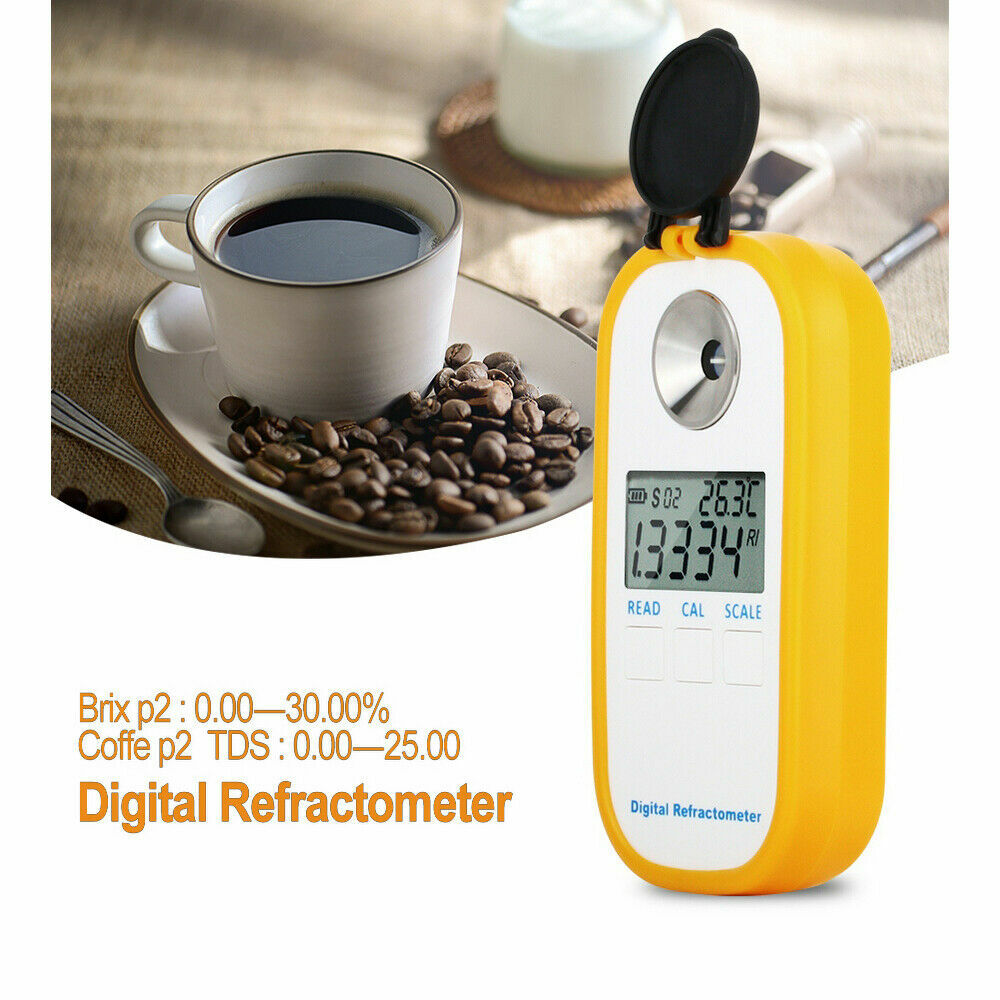 Digital Brix Refractometer Coffee Sugar Juice Honey Beer TDS Brix Concentration