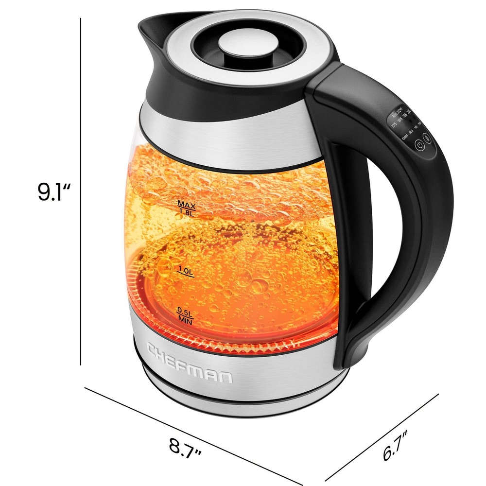 Kettle with Temperature Control, 5 Presets Indicator Lights, Removable Tea In...