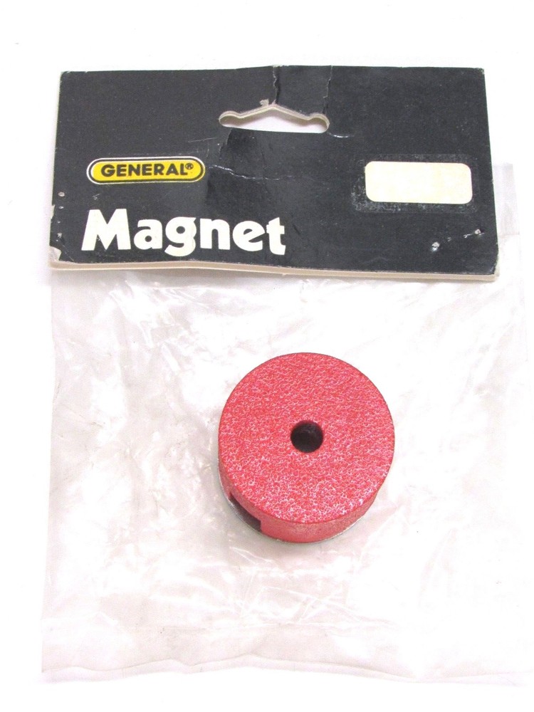 NEW! GENERAL TOOLS PERMANENT BUTTON ALNICO MAGNET, 18.5 lb. PULL, No. 372E