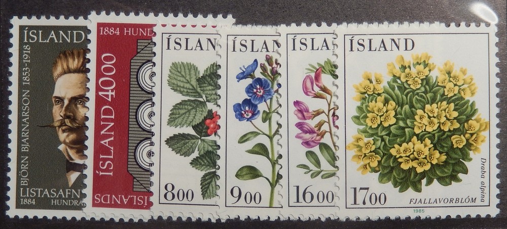 Iceland Scott #600-607, 3 Sets, Mint OG Never Hinged
