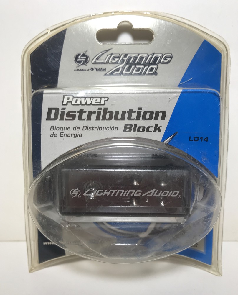 Lightning Audio Power Distribution Block (1) 4 Or 8 GA input (4) 8 GA Output