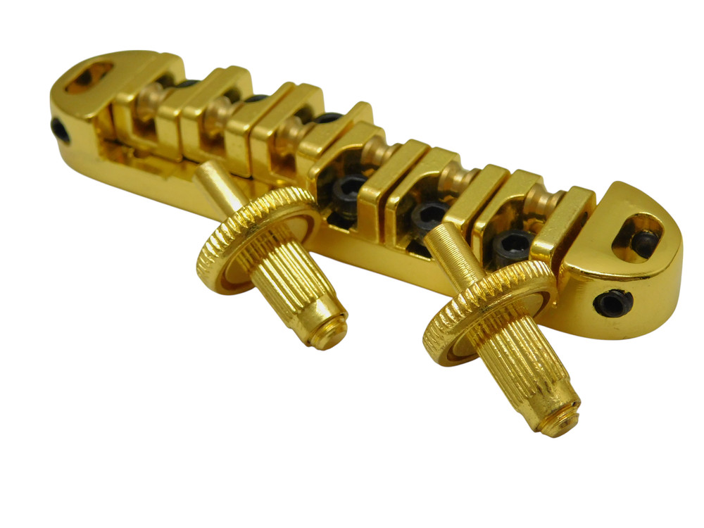 LOCKING ROLLER Bridge Gibson Les Paul Guitar-Gold Small Post