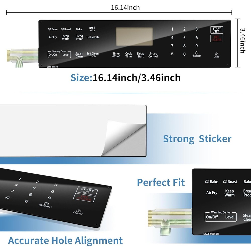 DG96-00850H Range Membrane Switch Touchpad Control Touch Panel Fit For Samsung
