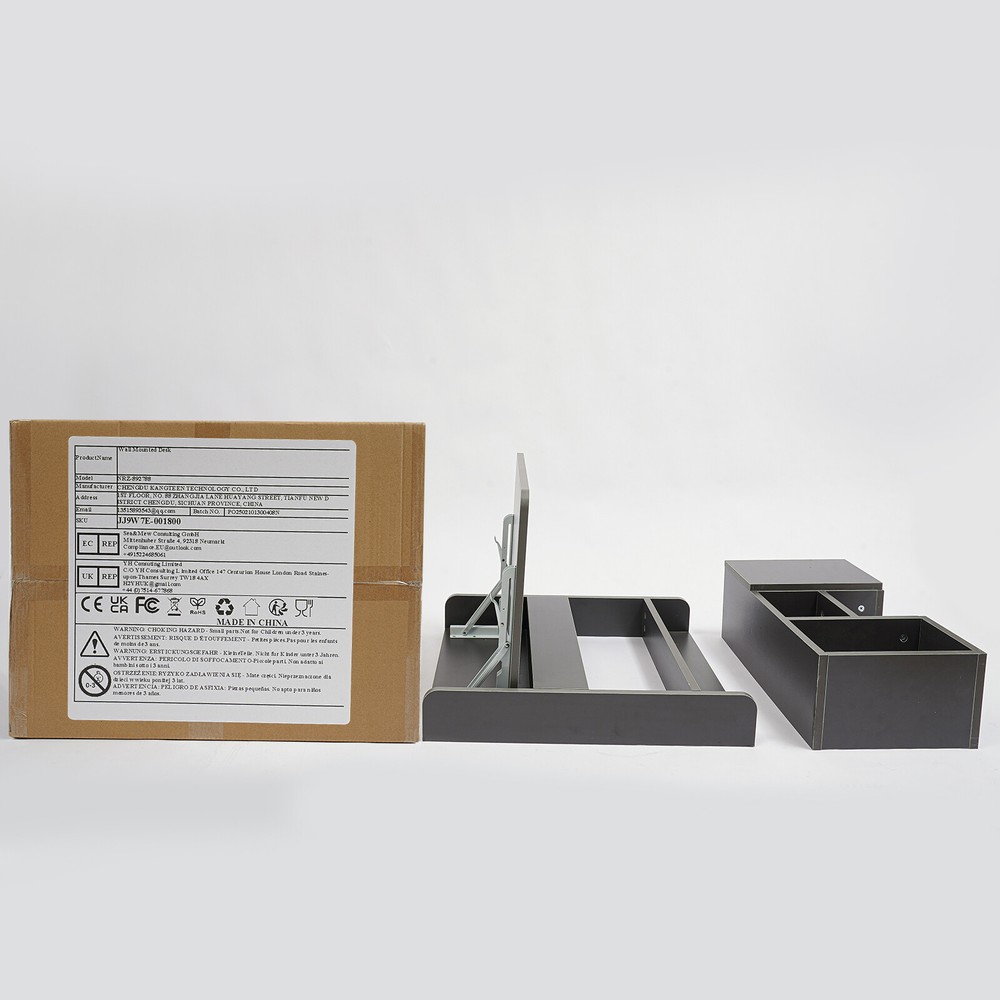 Wall Mounted Bookshelf Folding Space Saving Wall Mounted Table Laptop Desk