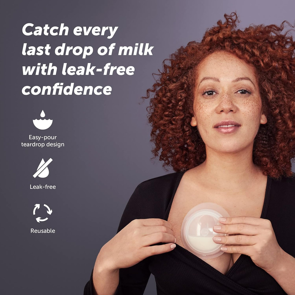 Catch - Milk Collection Shells - Discreet, Leak-Protection, Reusable Silicone Cu