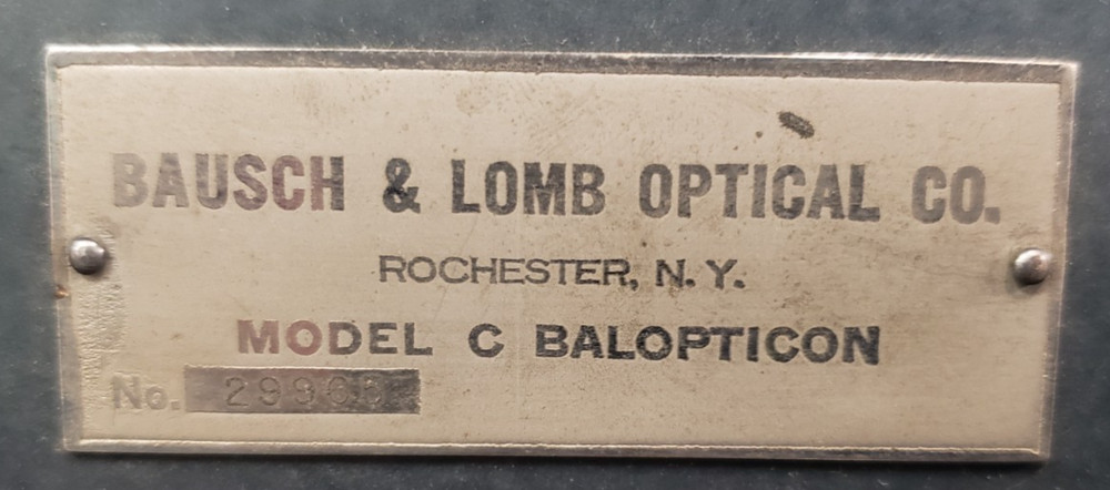 461058 - Bausch & Lomb Model C Balopticon