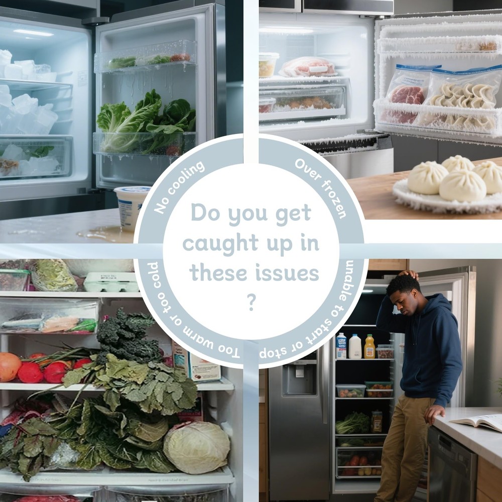 Mini Fridge Thermostat WPF-20 Universal Freezer Replacement 1PCS, Silver tone